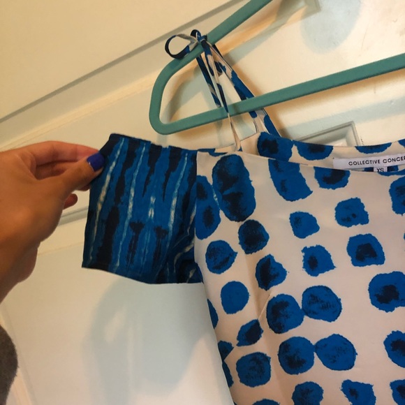 Blue Polka Dot Dress - Picture 4 of 4